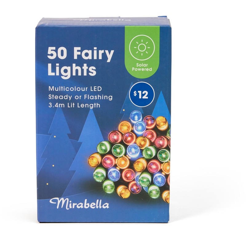 Buy Mirabella Christmas Solar Powered 50 LED String Lights
