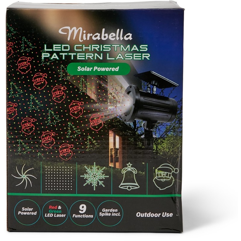 Buy Mirabella Christmas Solar Powered LED Pattern Laser MyDeal