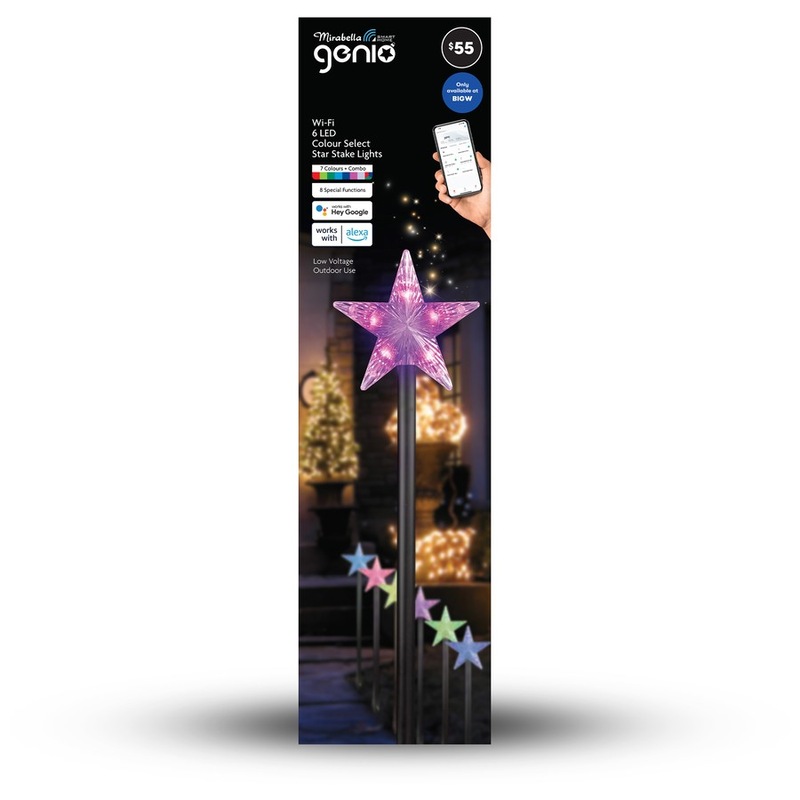 Buy Mirabella Genio Christmas Low Voltage WiFi 6 LED Star Stake Lights