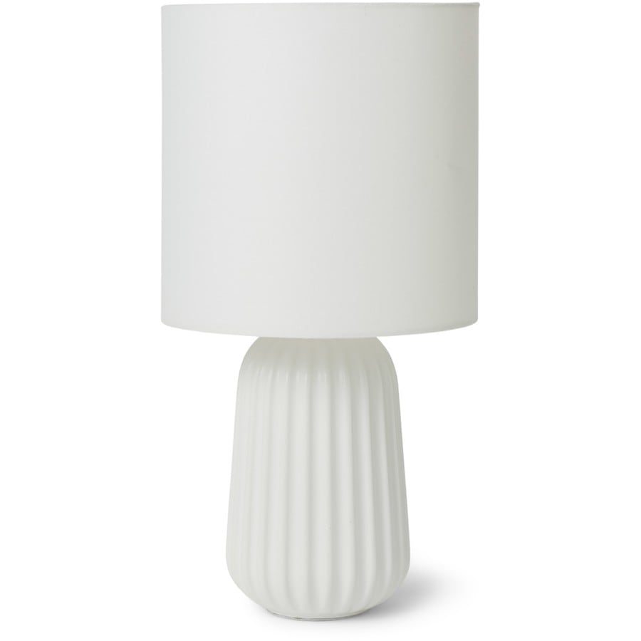 Mirabella Maia White Ceramic Table Lamp