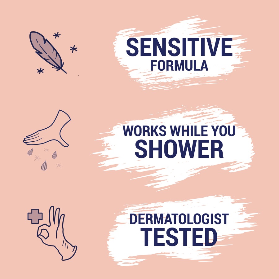 Nair Sensitive Hair Removal Shower Cream with Coconut Oil 357g