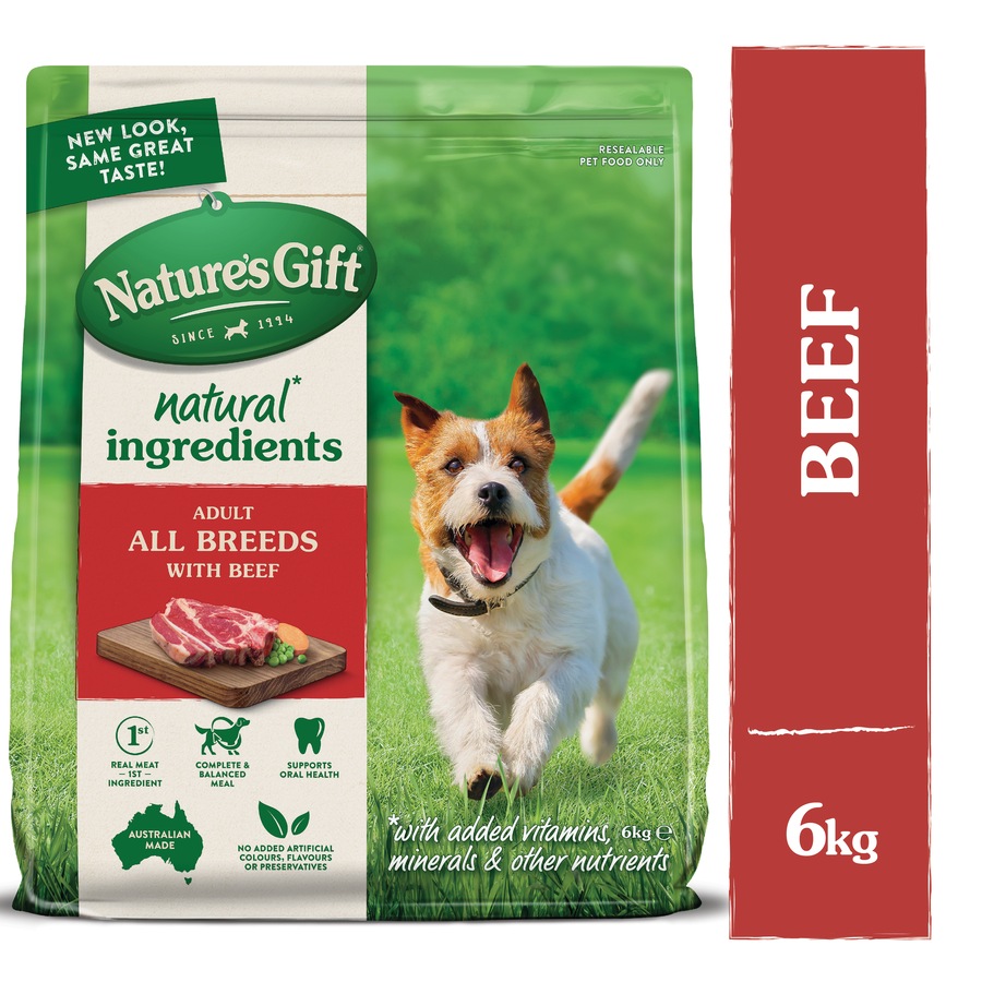 Nature's Gift Adult Dry Dog Food With Beef 6kg