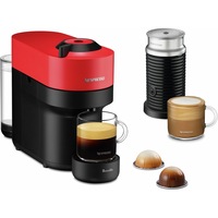 Nespresso Vertuo Pop Coffee Machine + Milk Frother Bundle, Red - BNV150RED**