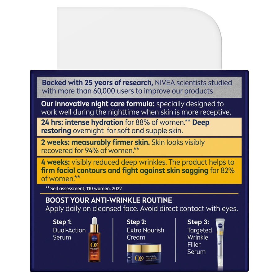 NIVEA Q10 Anti-Wrinkle + Replenishing Mature Night Cream