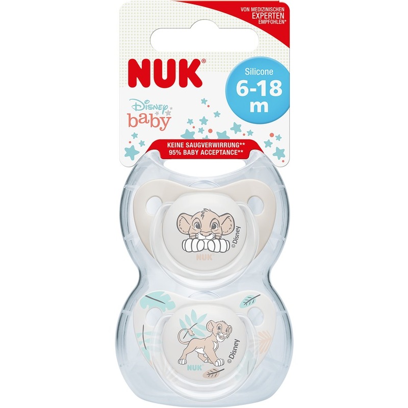 Buy NUK Trendline Baby Dummy 618m 2 Pack MyDeal