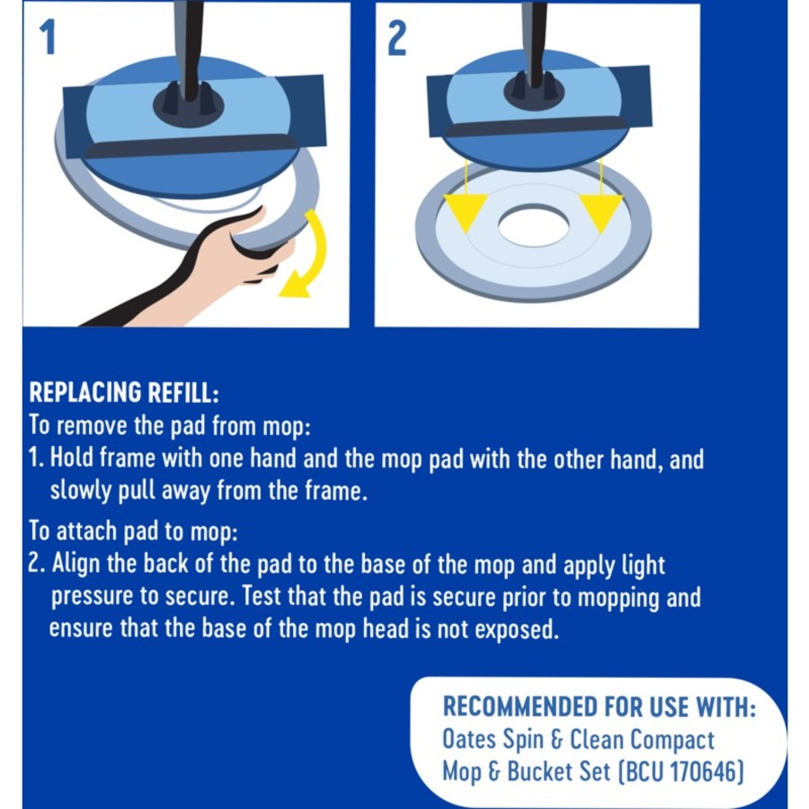Oates Spin and CleanCompact MopRefill**