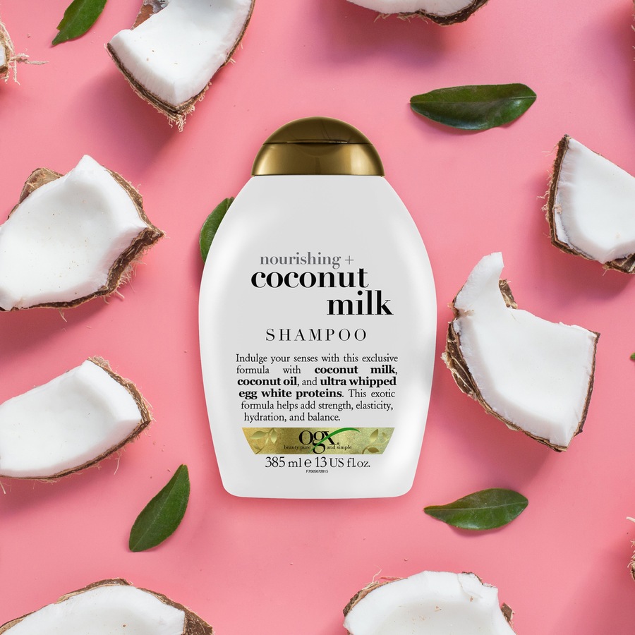 Ogx Nourishing + Hydrating Coconut Milk Shampoo For Dry Hair 385ml