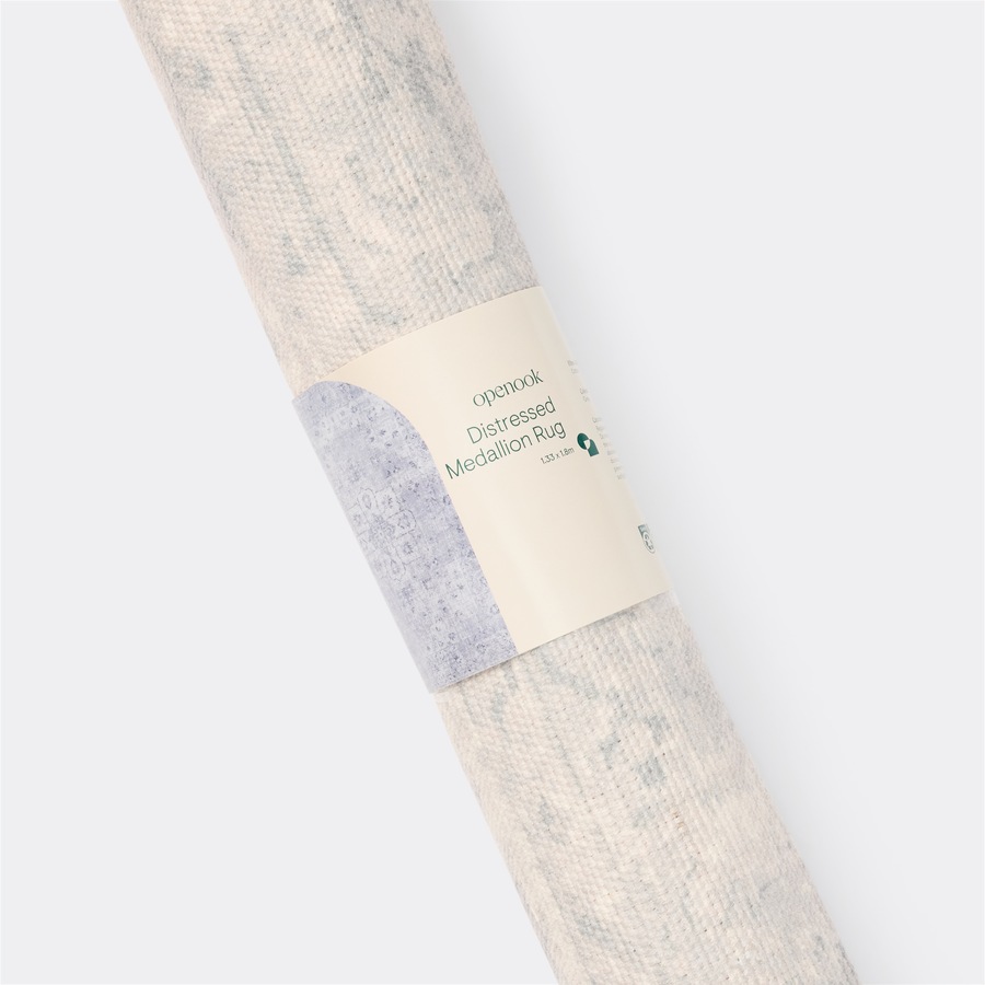 Openook Distressed Medallion Rug 133 x 180cm