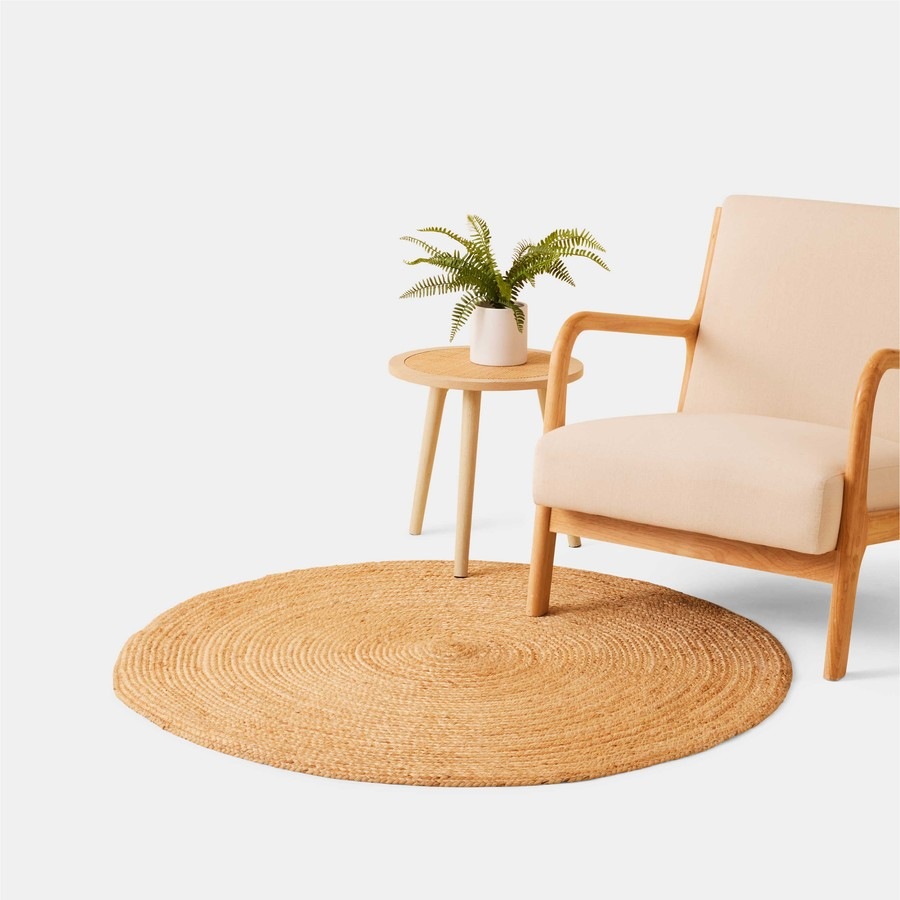 Buy Openook Jute Braided Round Indoor Rug 120cm - Everyday Rewards Shop