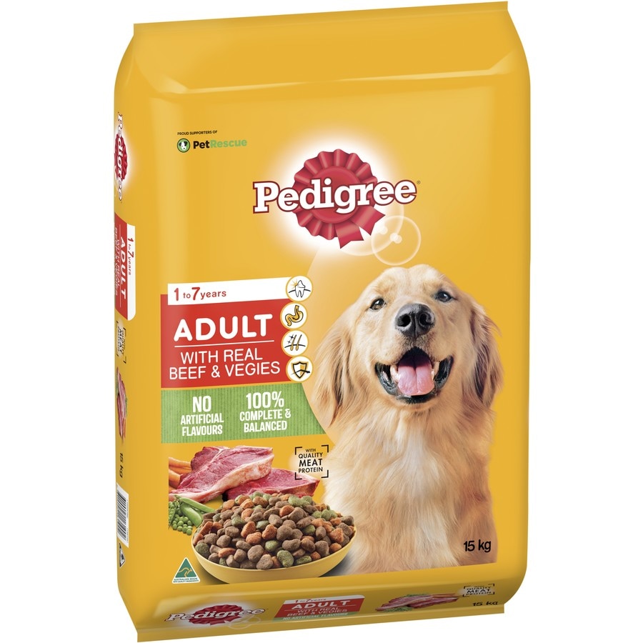 Pedigree Vital Protection Beef & Vegetables Dry Dog Food 15kg