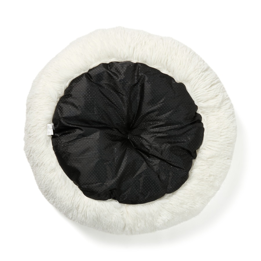 Perfect Pet Round Fluffy Bed Medium - White