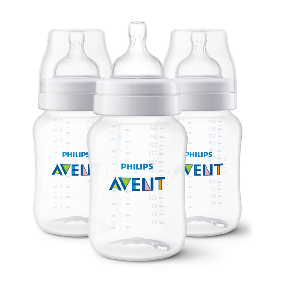 Philips Avent Anti-Colic Baby Bottles 260ml 3 Pack
