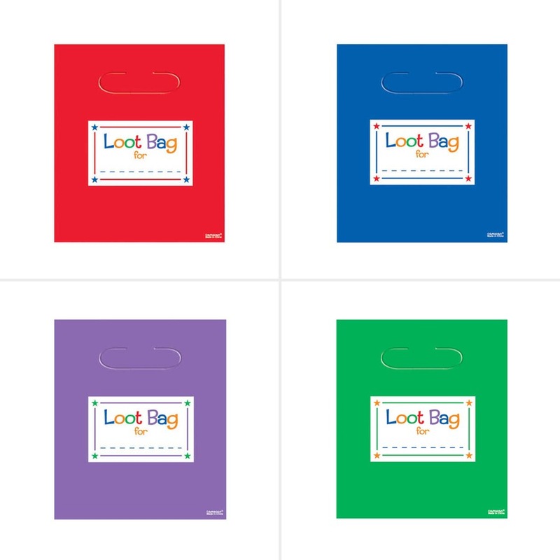 Buy Plastic Loot Bags Traditional 8 Pack Assorted* MyDeal