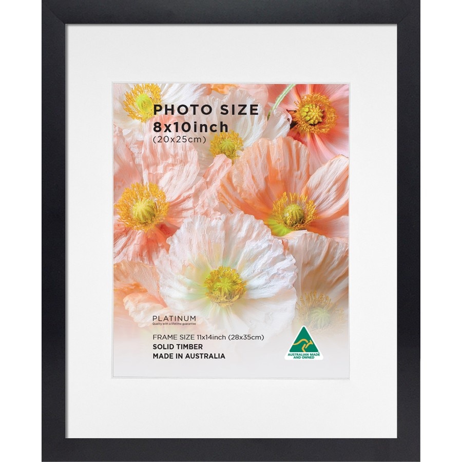Platinum Essential Black Photo Frame 11x14"