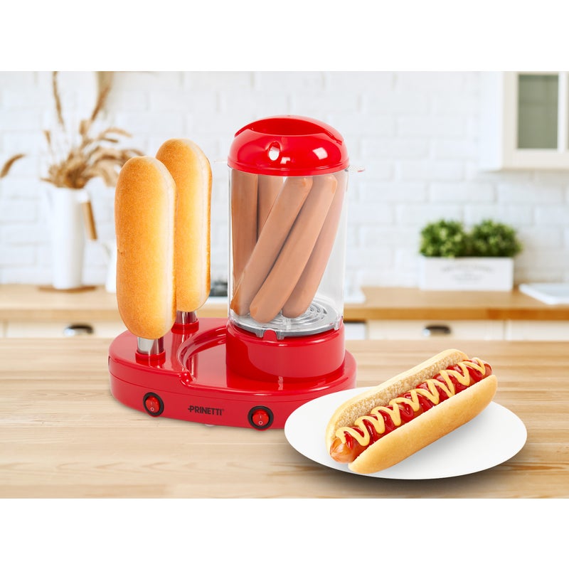 Macchina cuoci hot dog a bagnomaria da banco con n° 2 punzoni scaldapane -  potenza 440 watt - ProjectFood