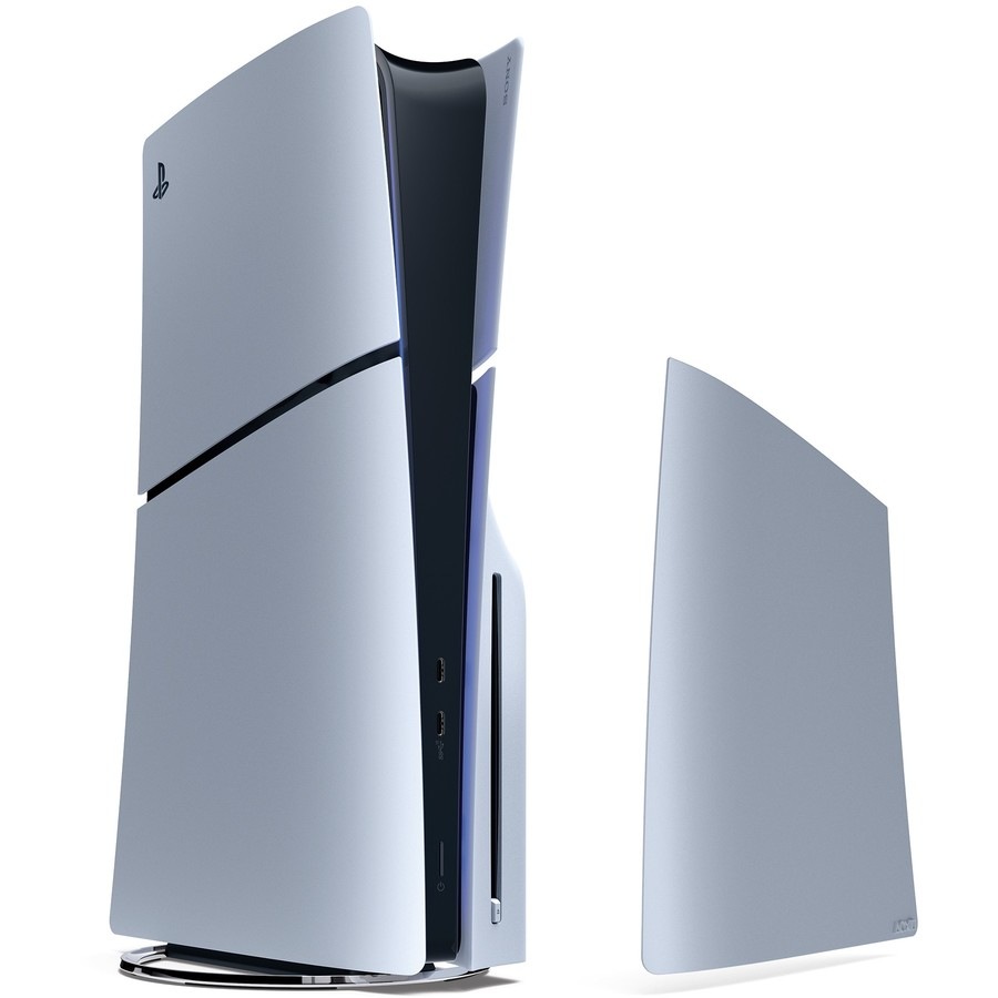 PS5 Slim Console Cover – Sterling Silver**