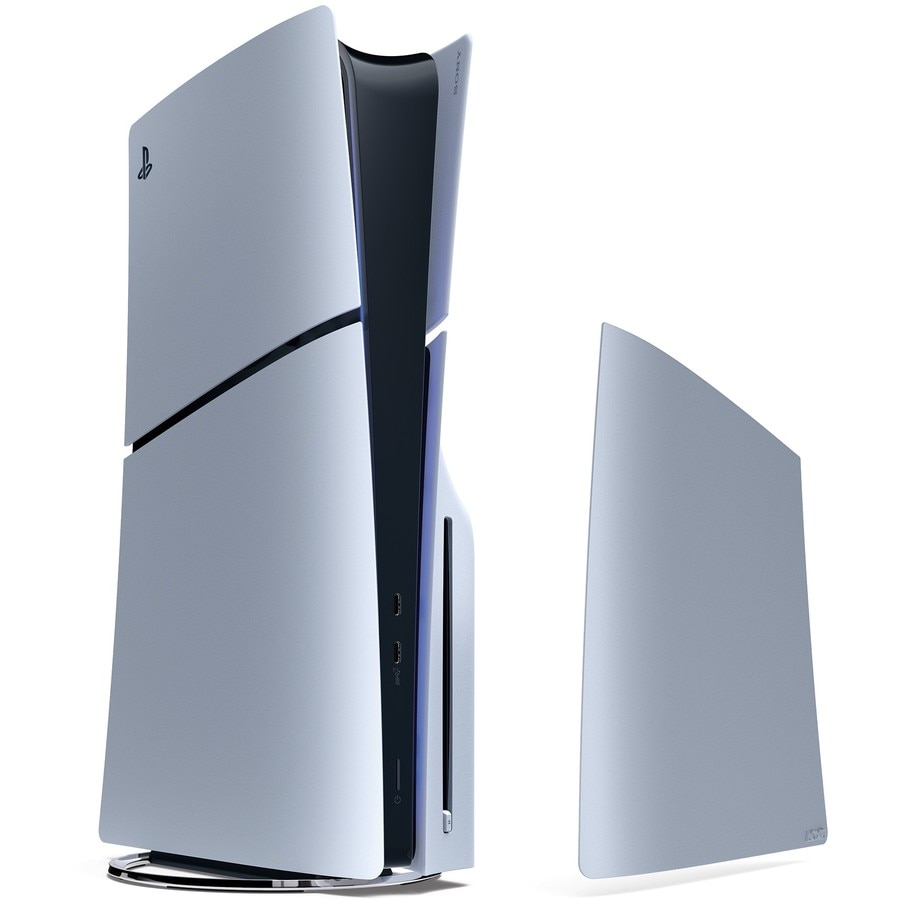 PS5 Slim Console Cover – Sterling Silver**