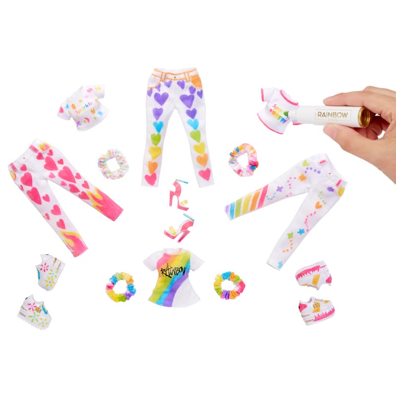 Rainbow High Color & Create Fashion DIY Doll with Washable Rainbow