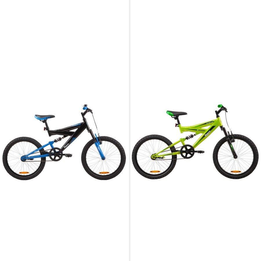 50cm trax store dual suspension bike