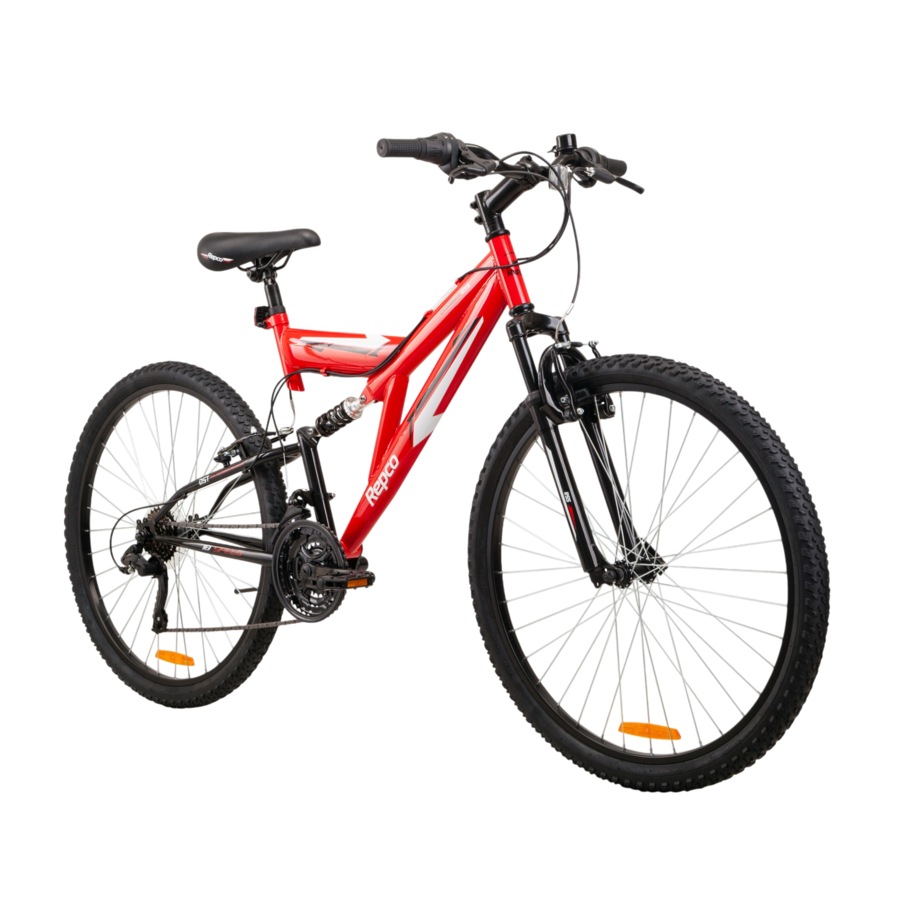 Repco Charger 27.5 Dual Suspension Mountain Bike 70cm - Red