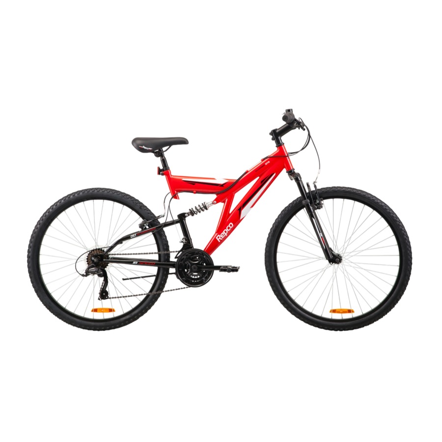 Repco Charger 27.5 Dual Suspension Mountain Bike 70cm - Red