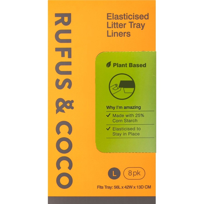 Buy Rufus & Coco Elasticised Large Litter Tray Liners 8 Pack MyDeal