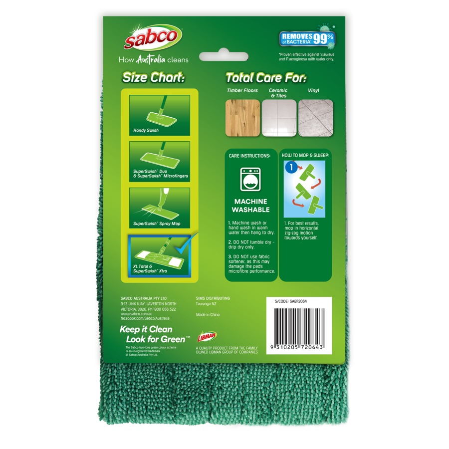 Buy Sabco SuperSwish Xtra Wet Refill Pack - Everyday Rewards Shop