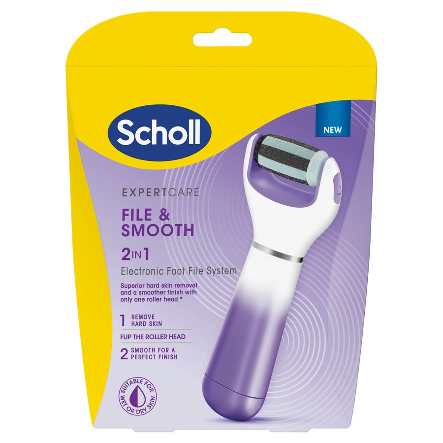 Scholl Expert Care File and Smooth 2 in 1 Electronic Foot File System