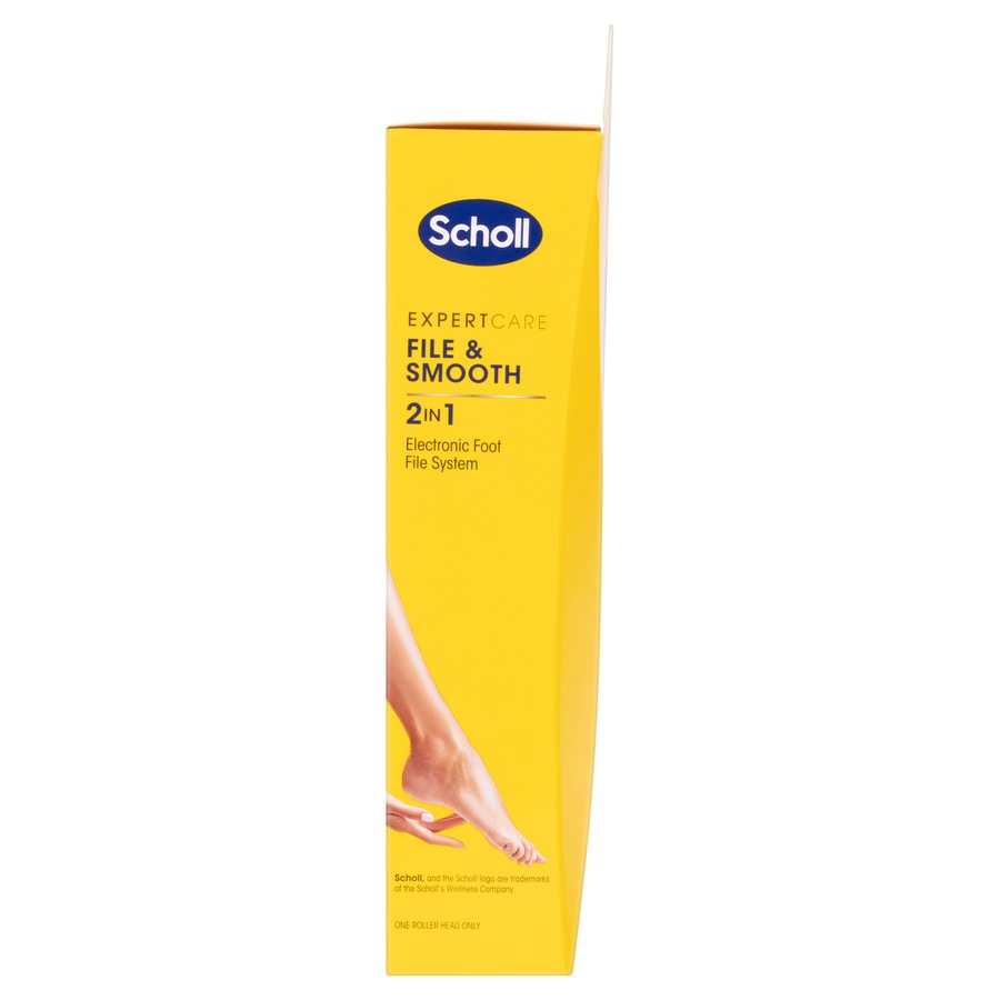 Scholl Expert Care File and Smooth 2 in 1 Electronic Foot File System