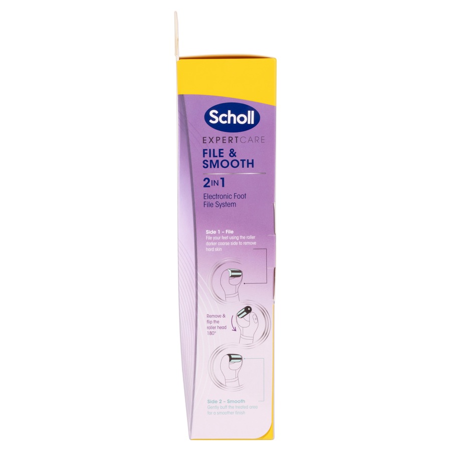 Scholl Expert Care File and Smooth 2 in 1 Electronic Foot File System