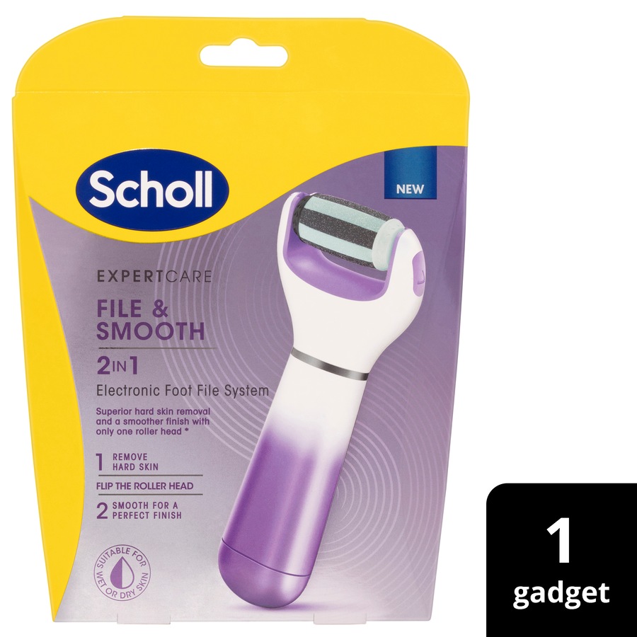 Scholl Expert Care File and Smooth 2 in 1 Electronic Foot File System