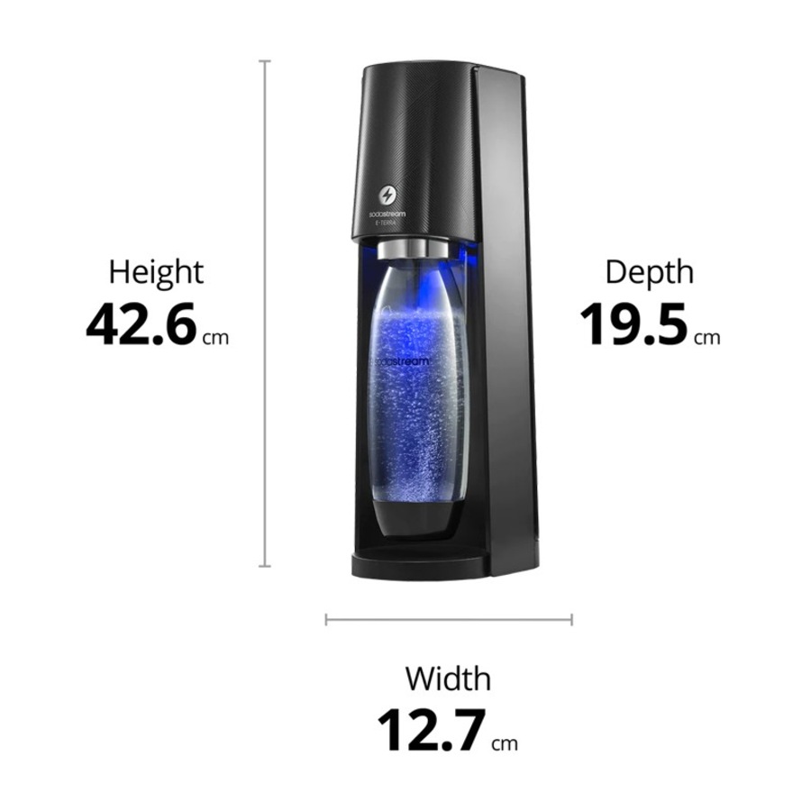 SodaStream E-Terra Sparkling Water Maker, Black - 1012911611