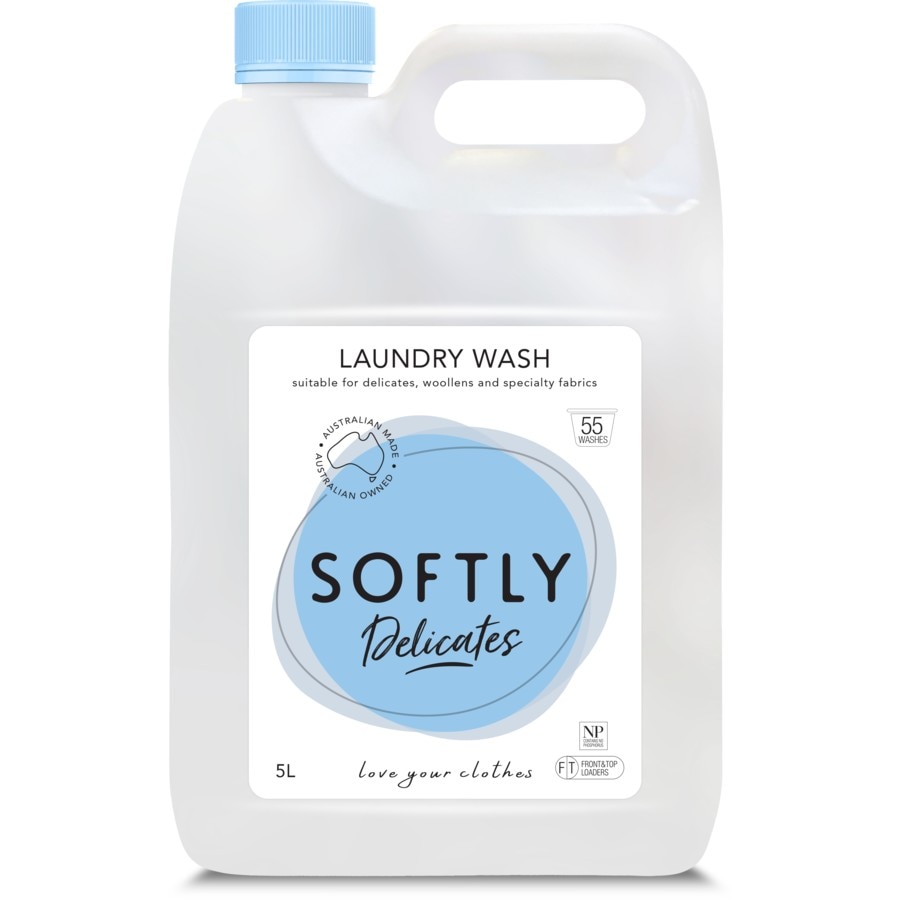 Softly Premium Laundry Liquid 5L - Delicates & Woollens