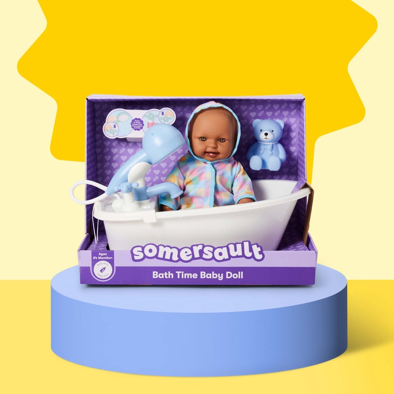 Buy Somersault 35cm Baby with Bathtub - Assorted* - MyDeal