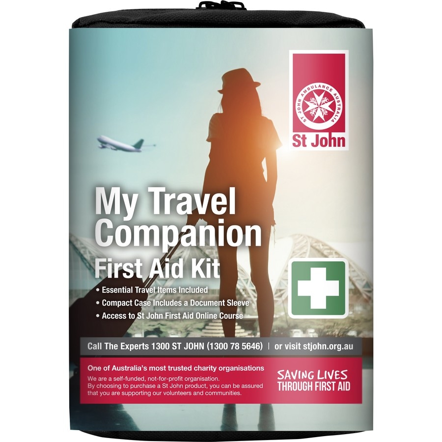 St John My Travel Companion First Aid Kit - Black
