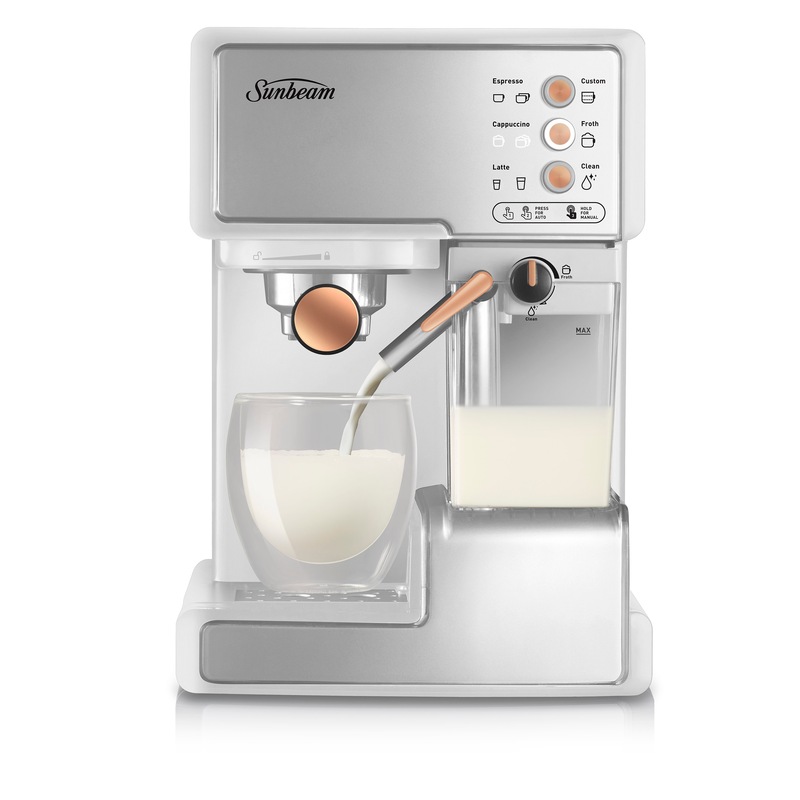 Buy Sunbeam Cafe Barista Coffee Machine White EM5000WR MyDeal