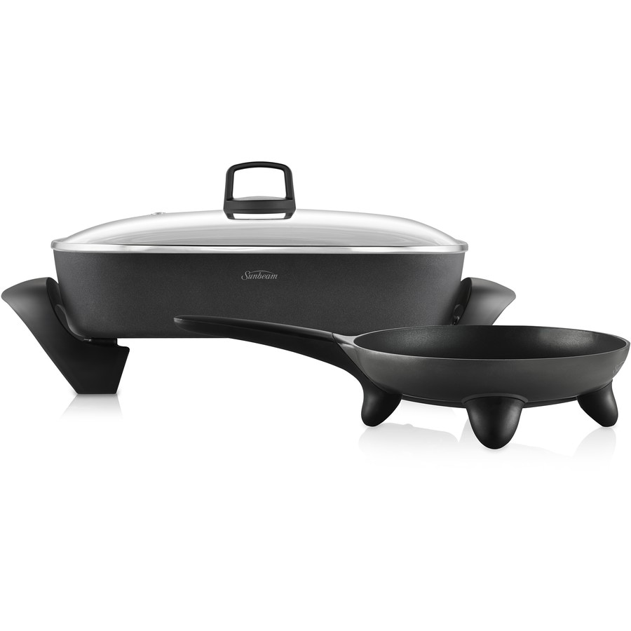 Sunbeam DiamondForce Electric Frypan & Electric 25cm Skillet Set - PUM4000DF