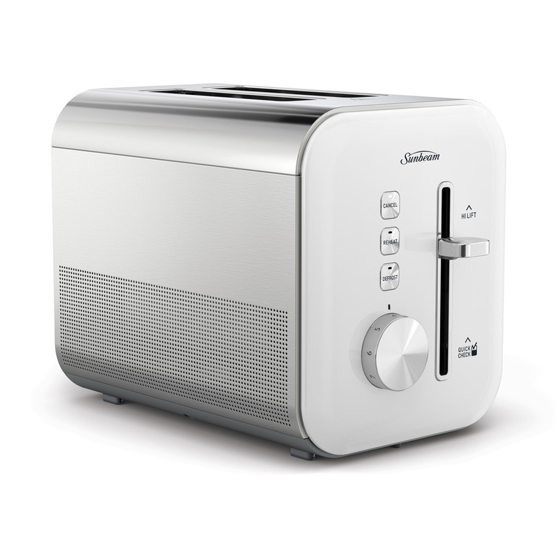 Buy Sunbeam Simply Shine 2 Slice Toaster White TAP4002WH MyDeal