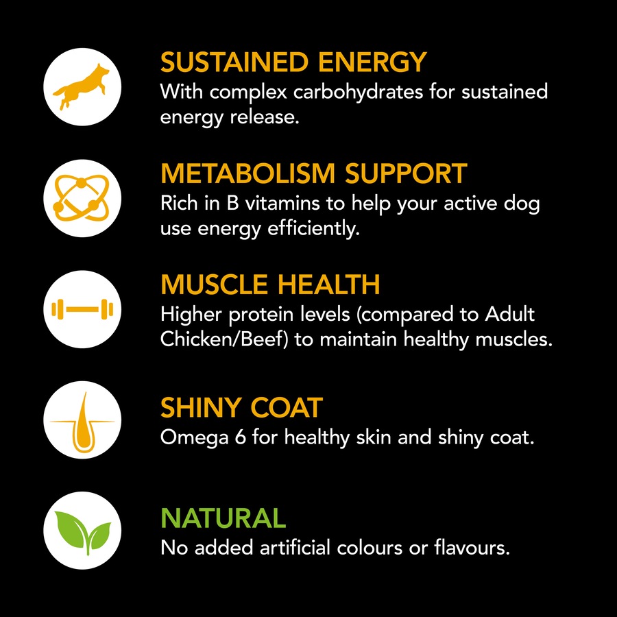 Supercoat Smartblend Adult Active Dog Food With Beef 12kg