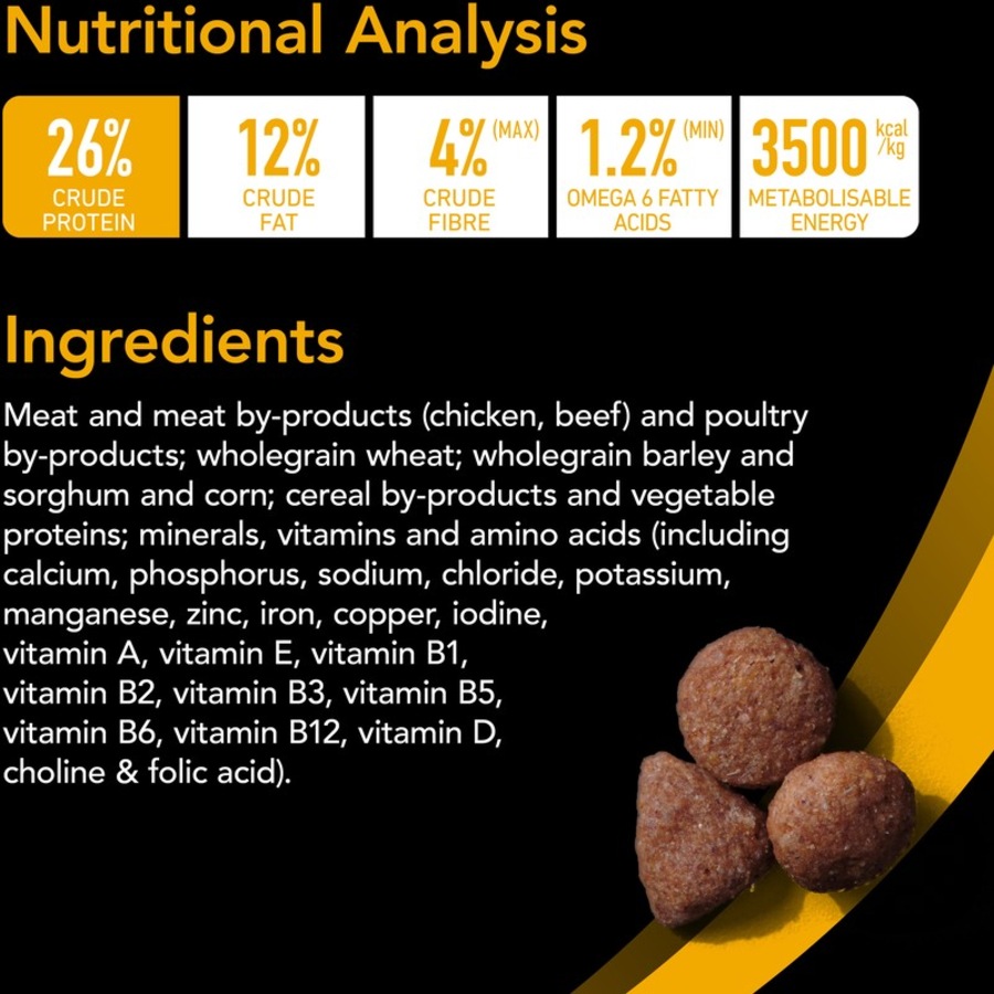 Supercoat Smartblend Adult Active Dog Food With Beef 12kg