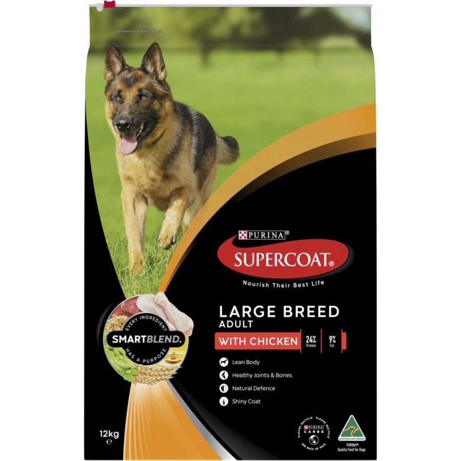 Supercoat Smartblend Adult Large Breed Dog Food With Chicken 12kg