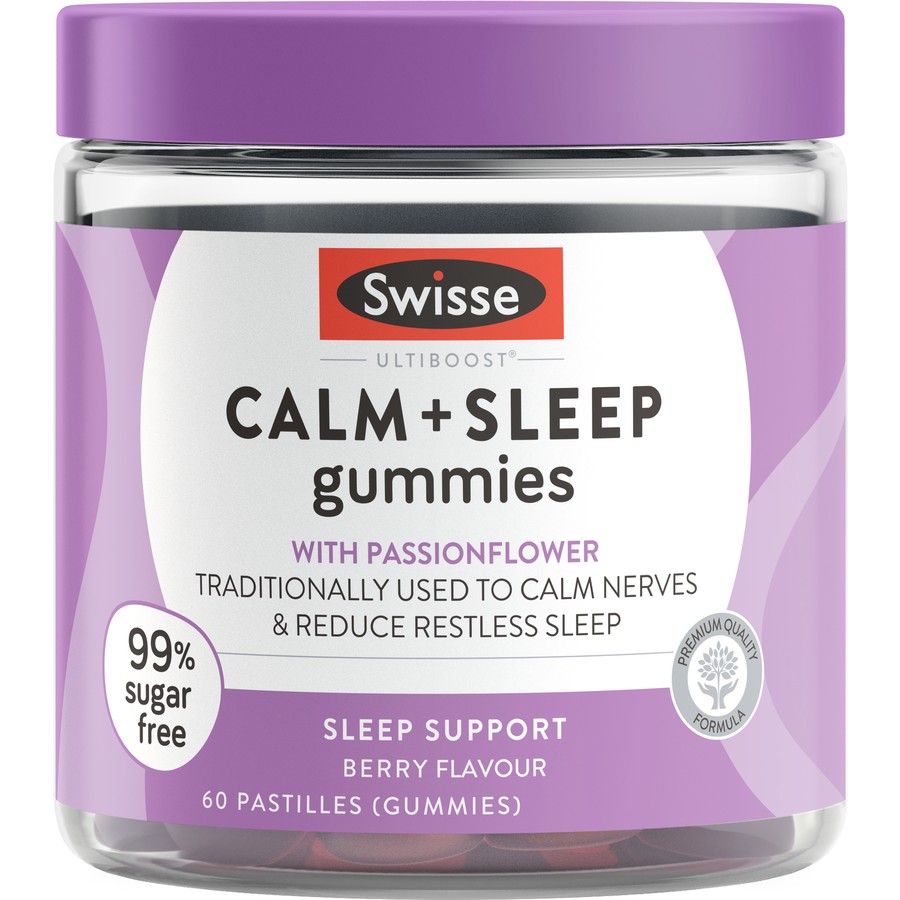 Swisse Ultiboost Calm + Sleep Gummies 60 Pack Australia