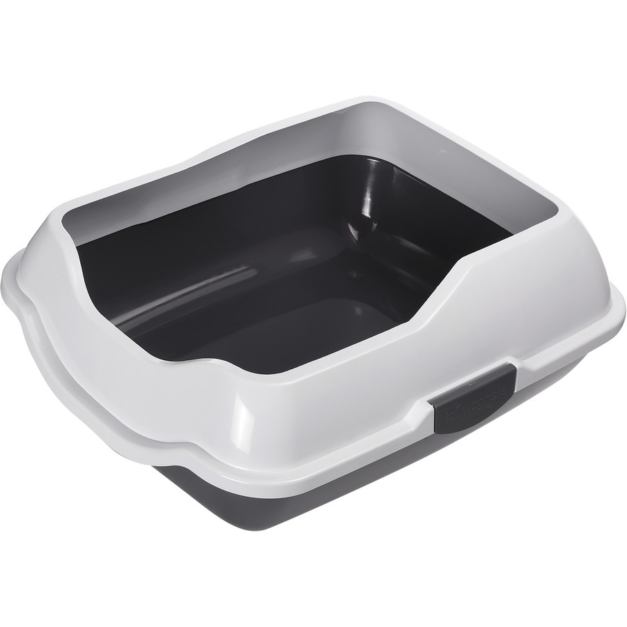 Tail Waggers Cat Litter Tray With Spill Guard - Assorted*