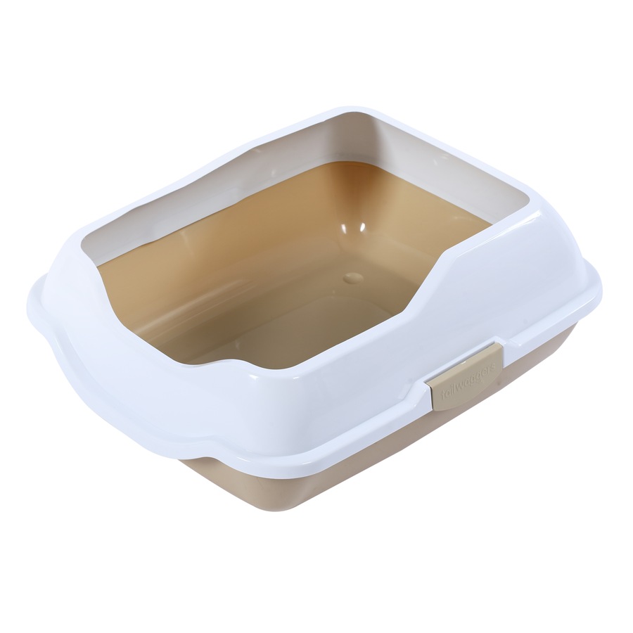 Tail Waggers Cat Litter Tray With Spill Guard - Assorted*