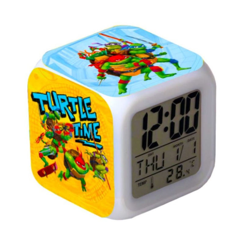 Buy Teenage Mutant Ninja Turtles Alarm Clock Glow Cube MyDeal