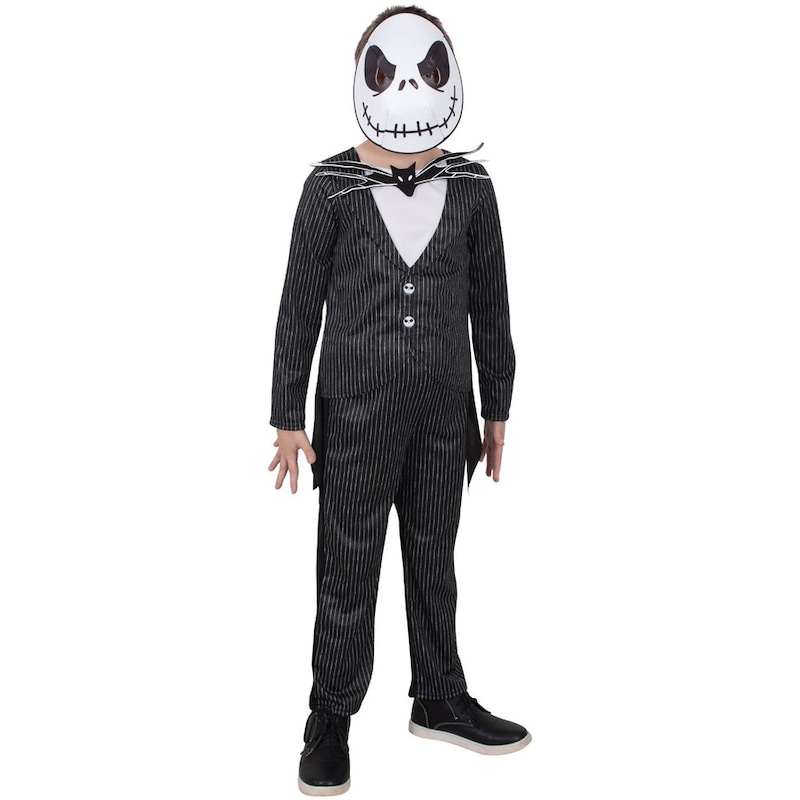 Buy The Nightmare Before Christmas Jack Skellington Kids Costume: 9-10 ...