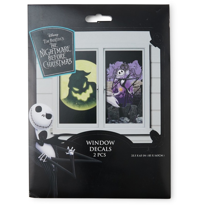 Buy The Nightmare Before Christmas Vinyl Window Decal 2 Piece MyDeal
