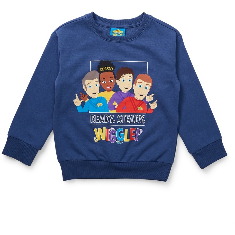 Buy The Wiggles Boys Print Sweater - Indigo Blue - MyDeal