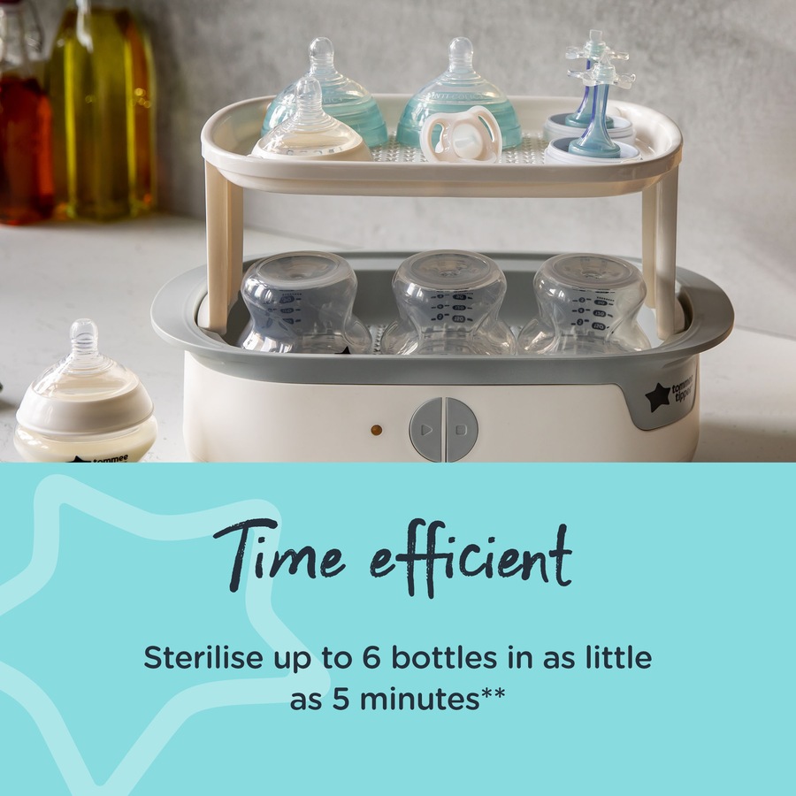 Tommee Tippee Supersteam Electric Steam Steriliser for Baby Bottles