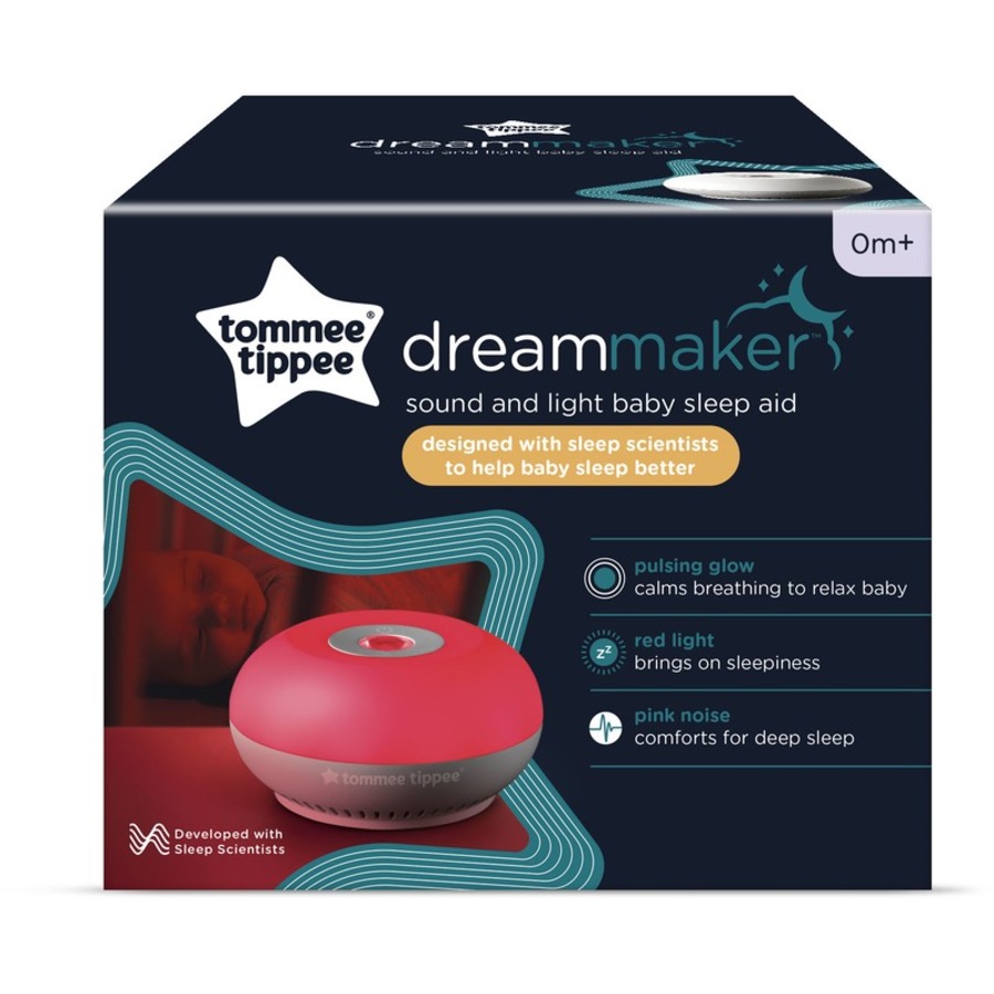 Tommee Tippee Dreammaker Baby Sleep Aid, Scientifically Proven to Help Babies Sleep Better, Pink Noise, Intelligent Cry Sensor